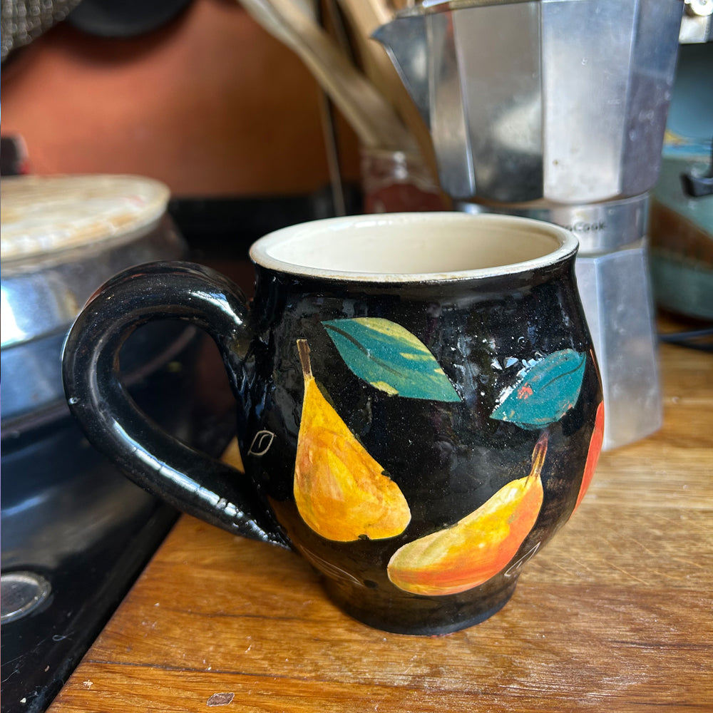 Fruit Latte Bowl Cup with Apples and Pears